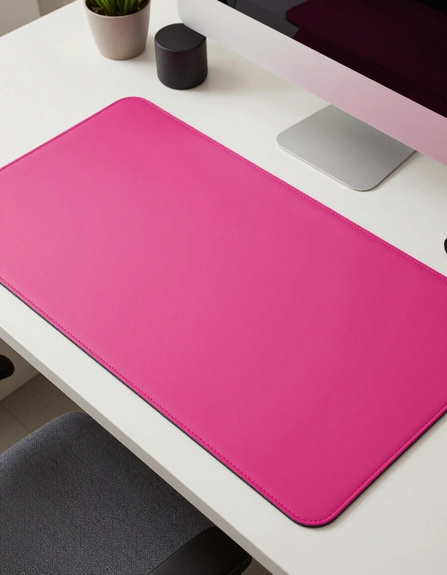 19. Add a Pop of Color with a Desk Mat