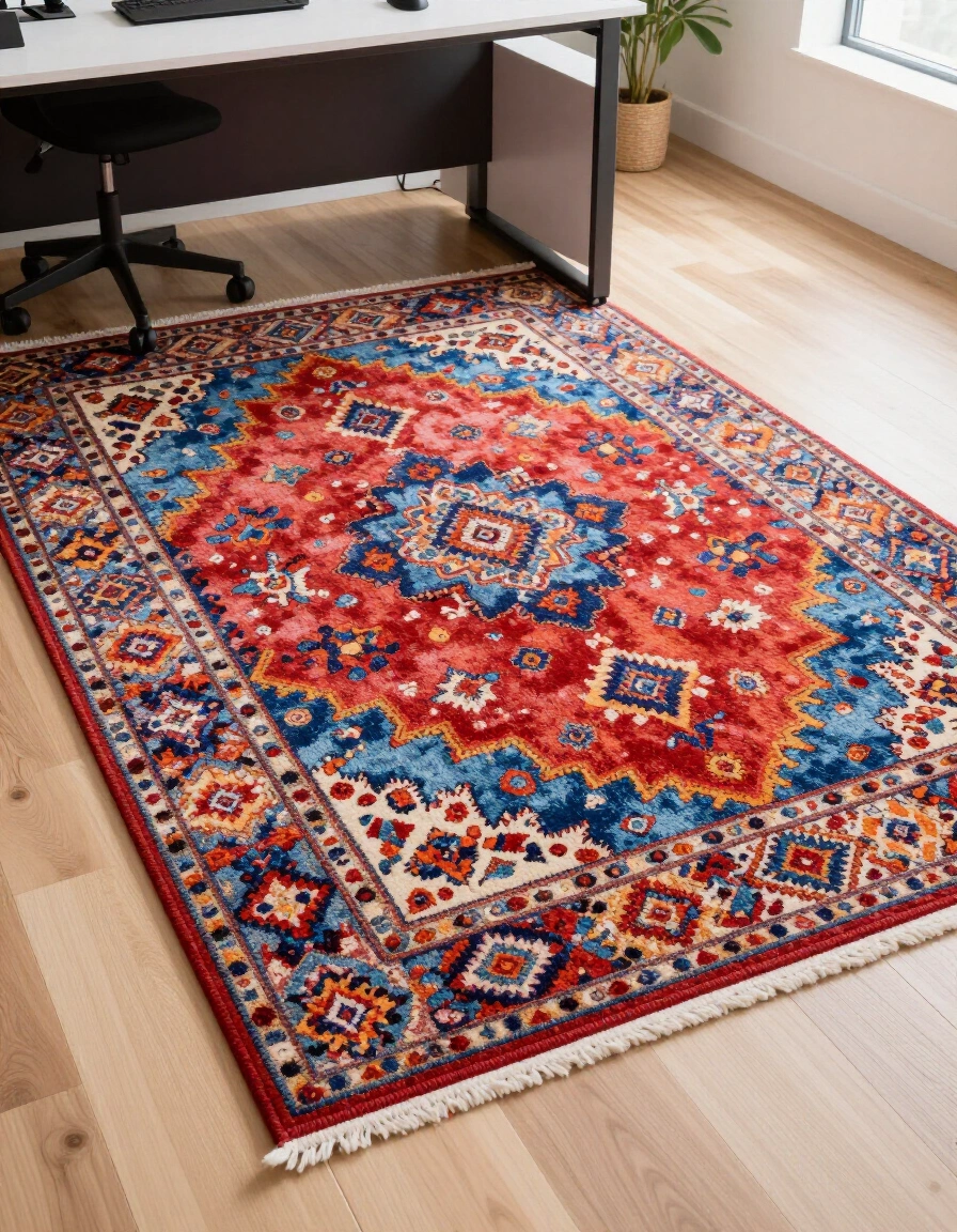 6. Incorporate a Colorful Rug