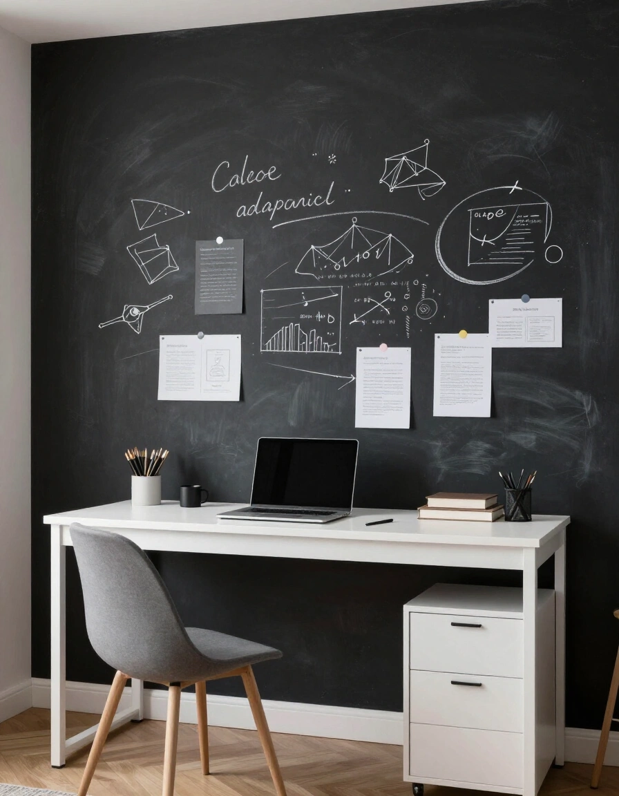 9. DIY a Chalkboard Wall