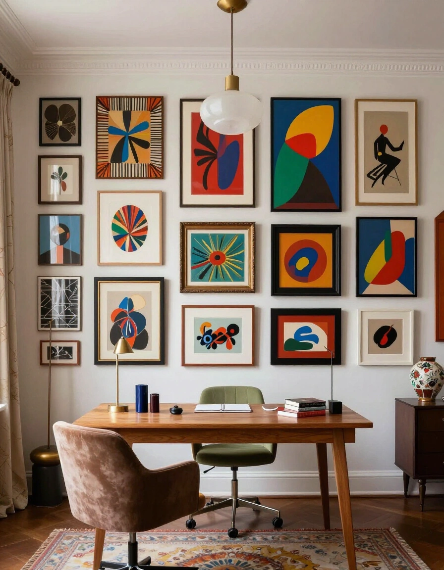 19. Maximalist Explosion Gallery Wall