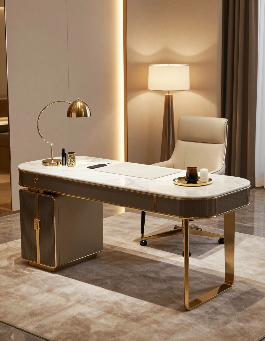 8. Luxury Desk Setup