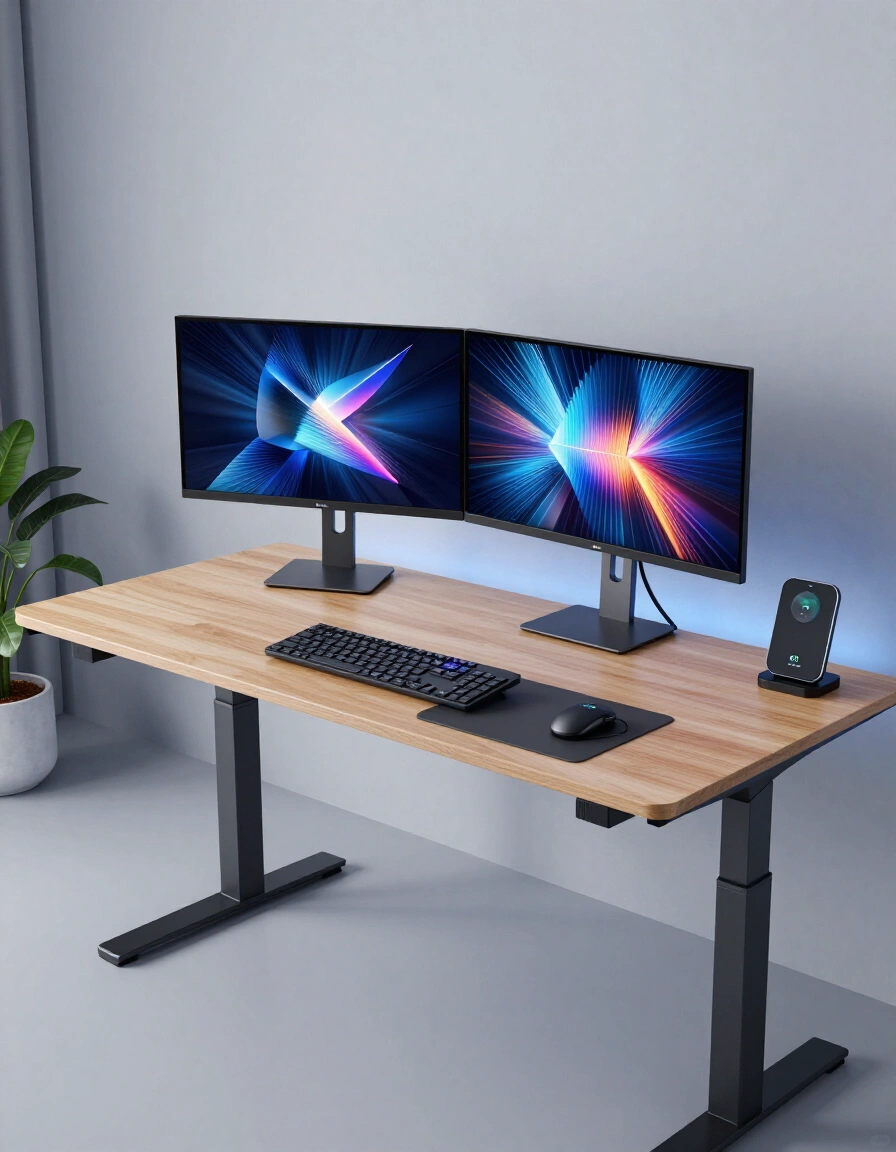 15. Tech-Focused Desk Setup