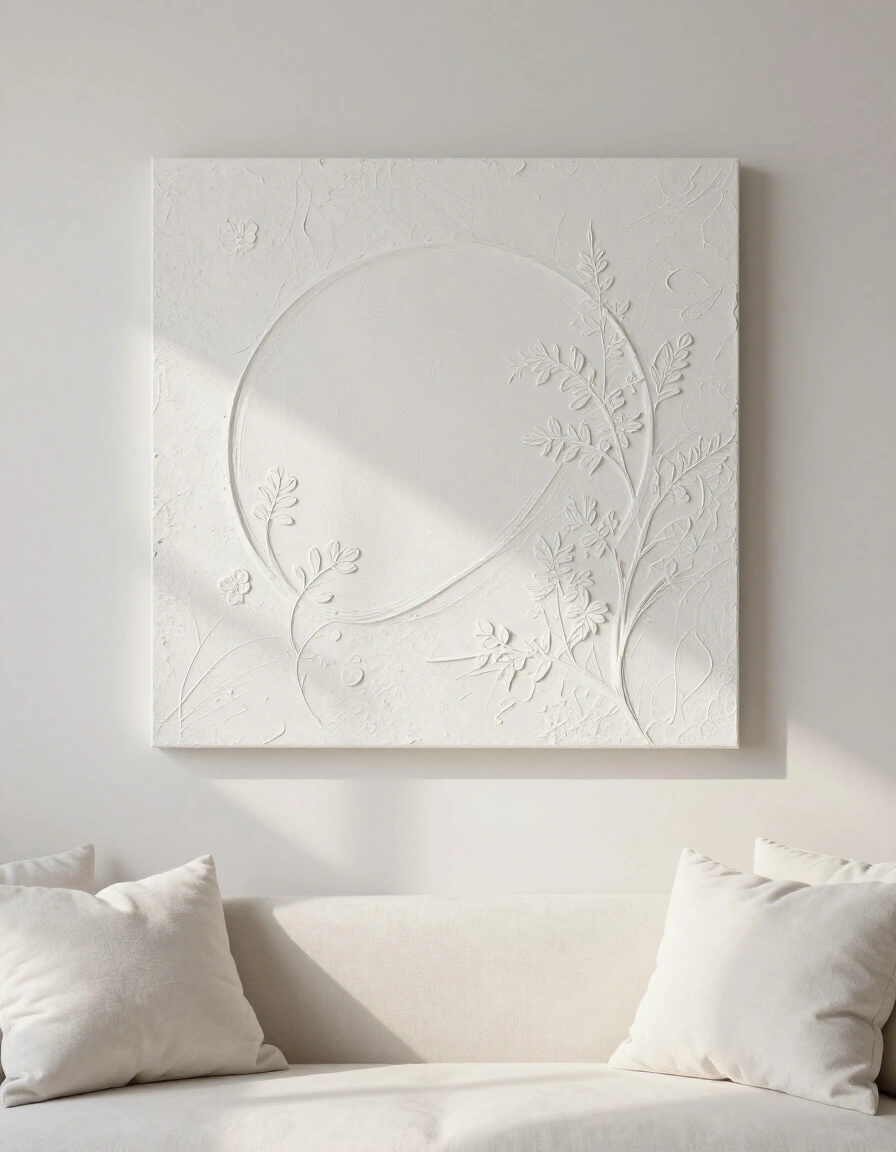 12. All-White Textured Elements