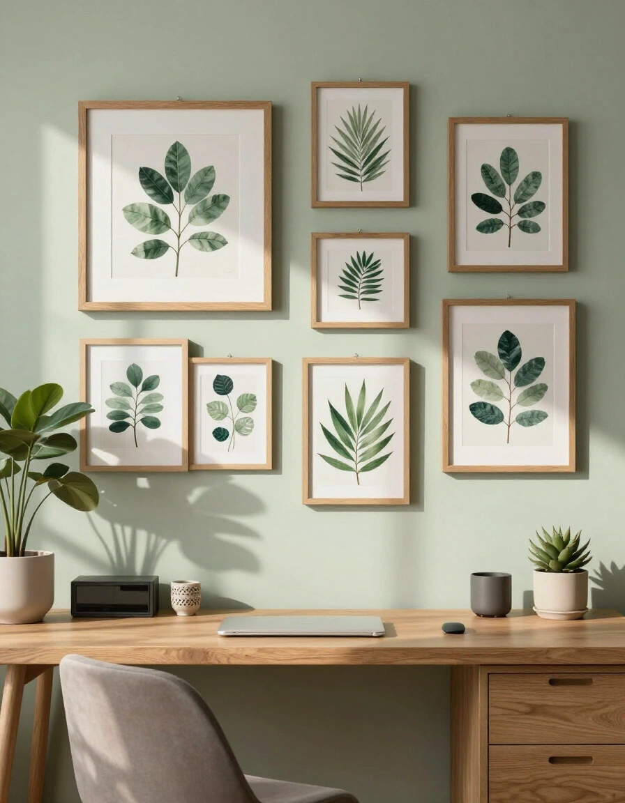 13. Nature-Inspired Gallery Wall