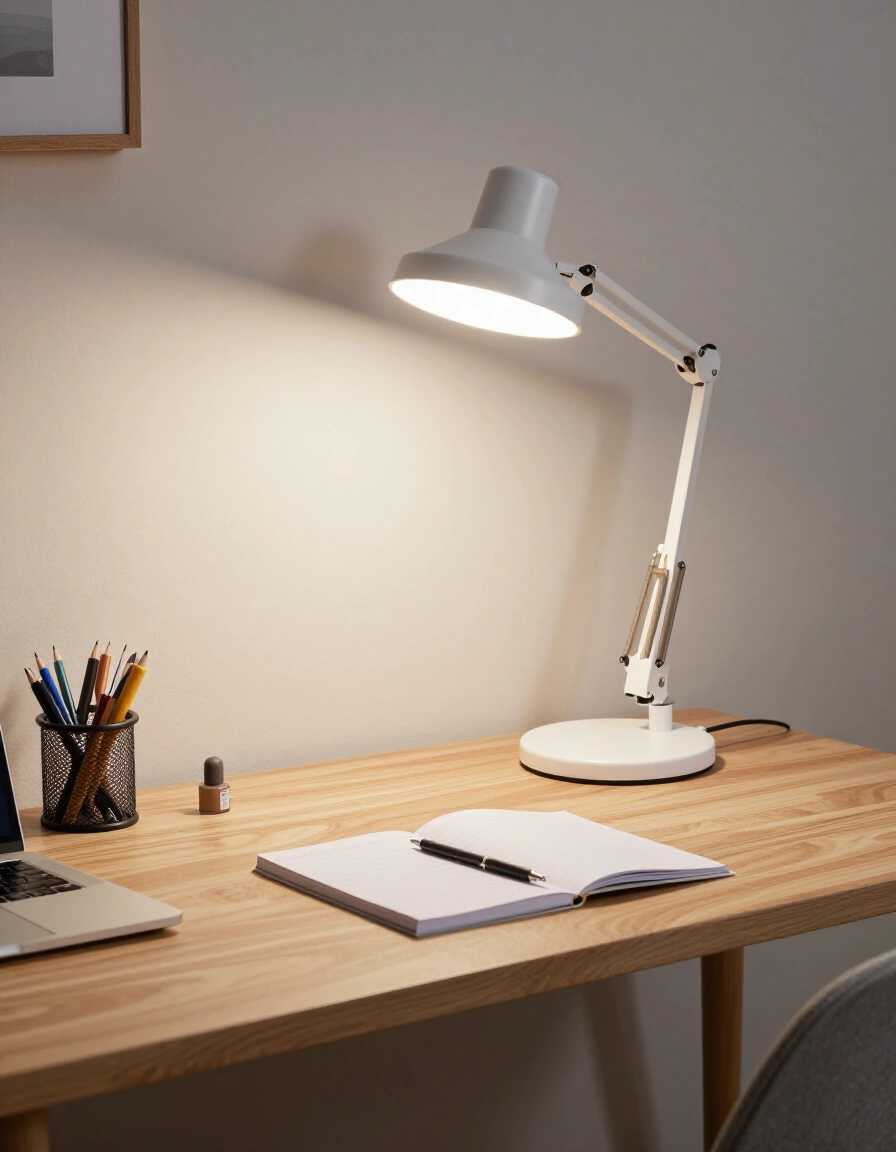 19. Student-Friendly Home Office Lighting