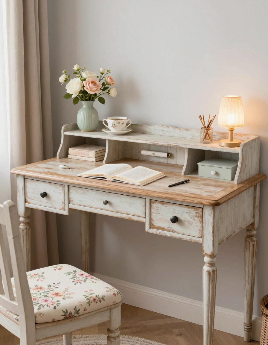 27. French Country Desk Setup