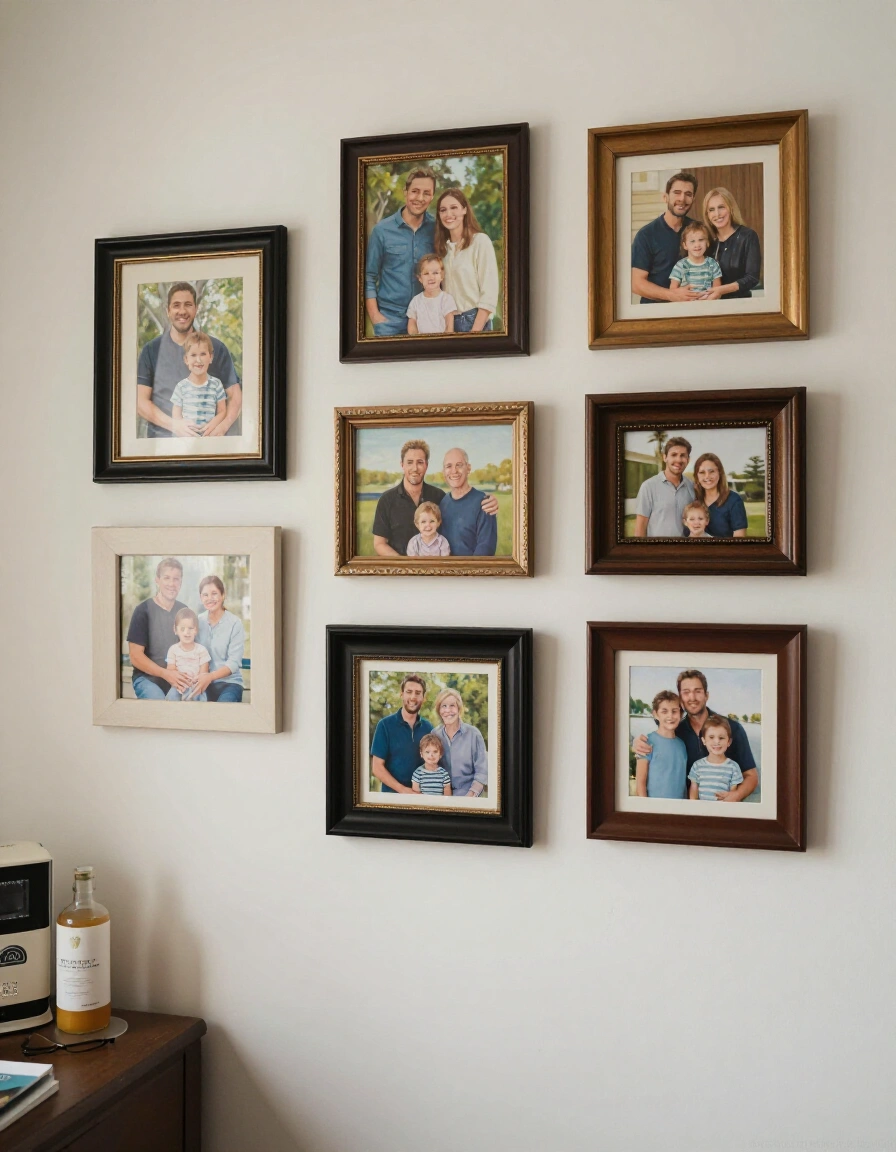 26. Artistic Family Gallery Wall