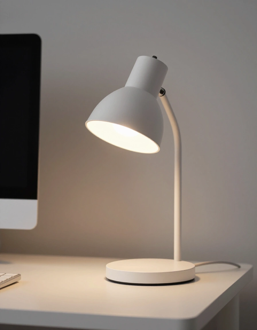 4. Illuminate with an Adjustable Desk Lamp