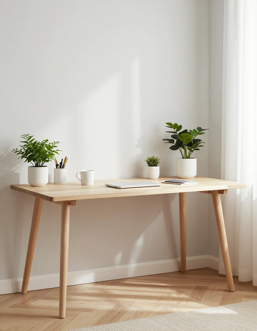5. Scandinavian Home Office Desk
