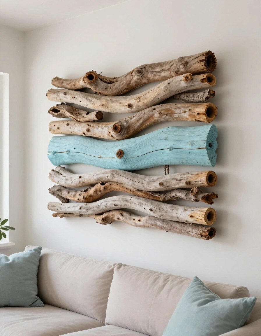 16. Coastal Driftwood Art