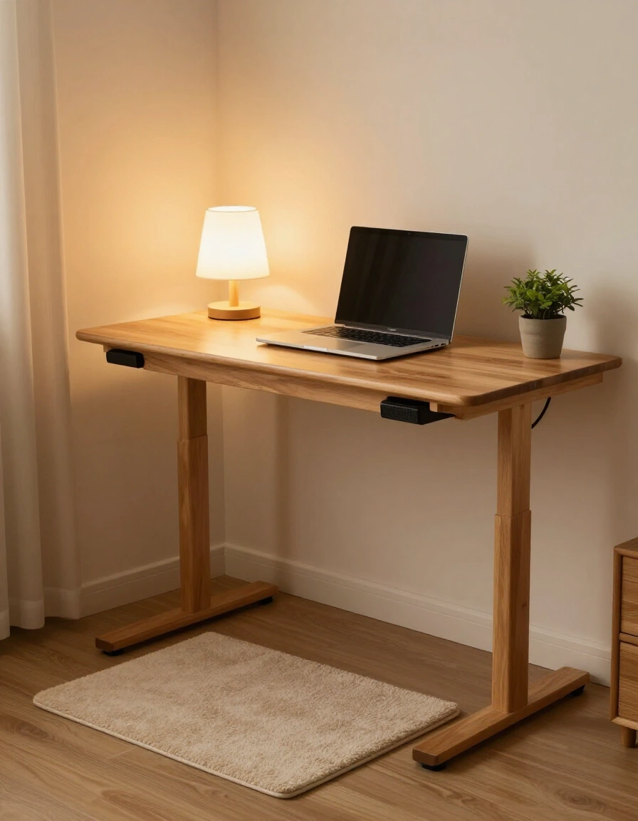 2. Cozy Standing Desk Nook