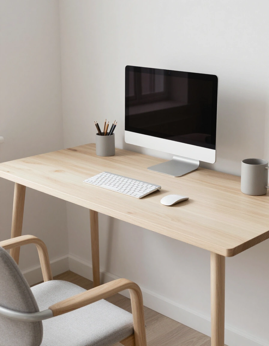 5. Scandinavian Desk Setup