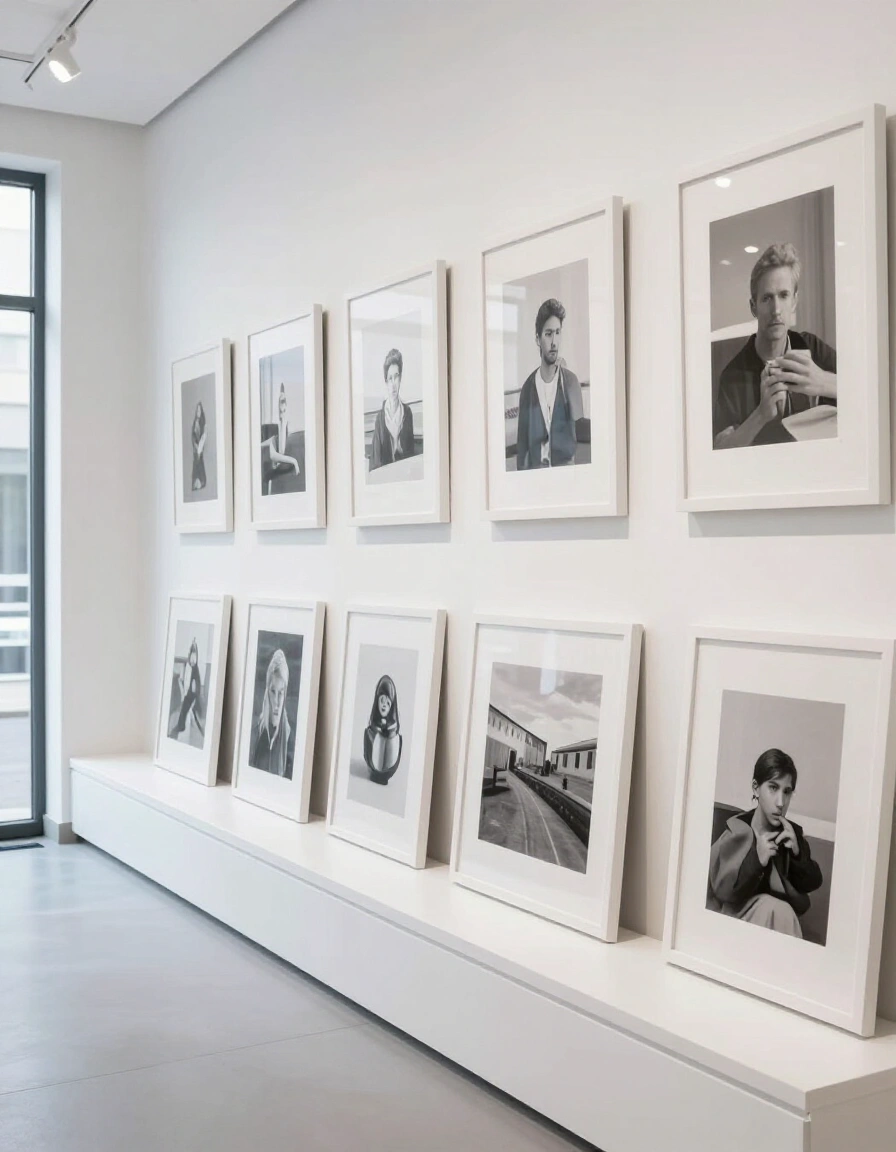 28. All-White Gallery Ledge