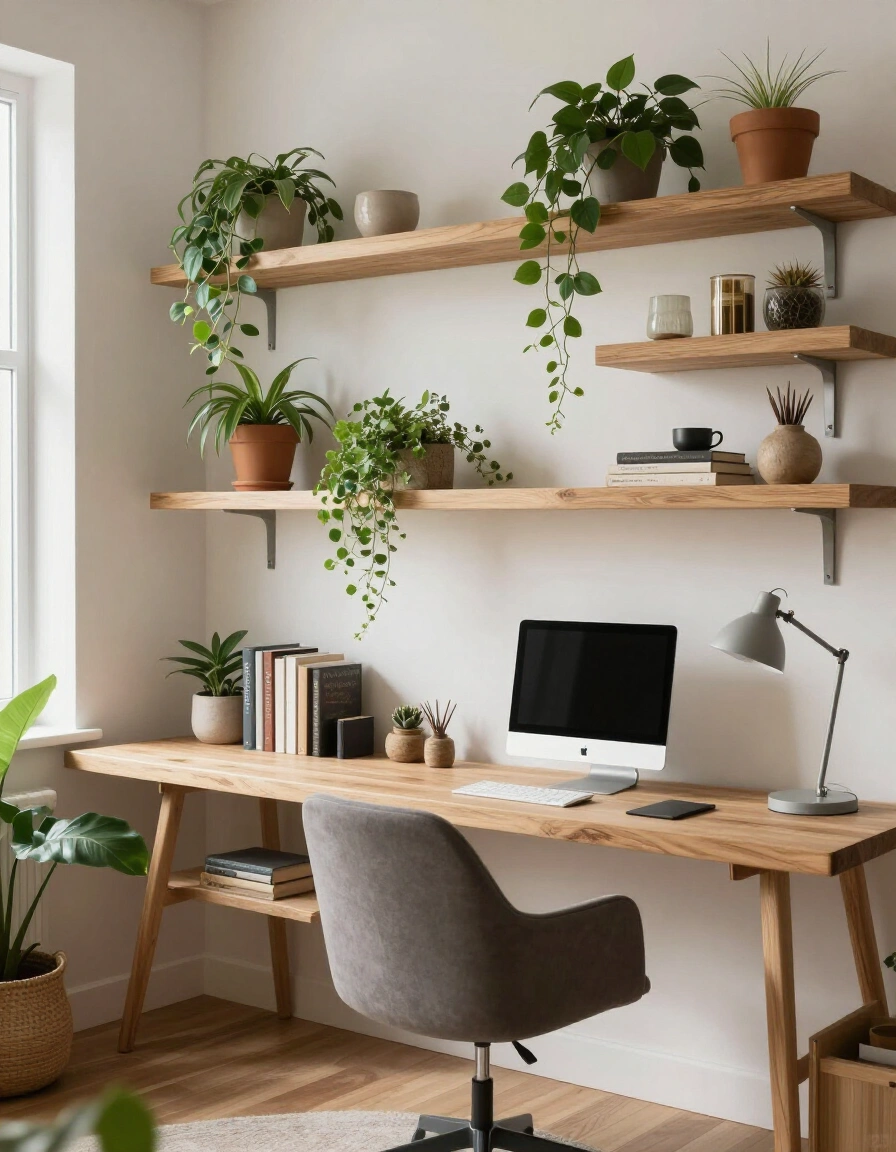 13. Nature-Inspired Shelving