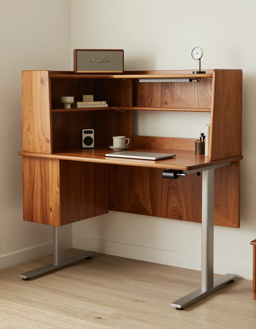 23. Mid-Century Modern Standing Desk Zone