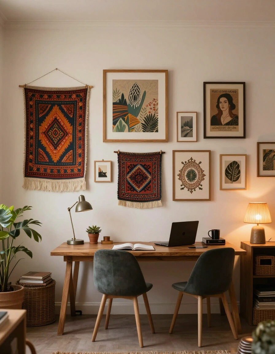 3. Boho Vibe Gallery Wall