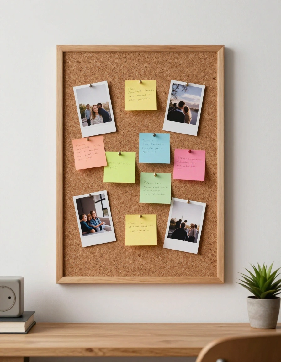 3. Hang a Cork Board