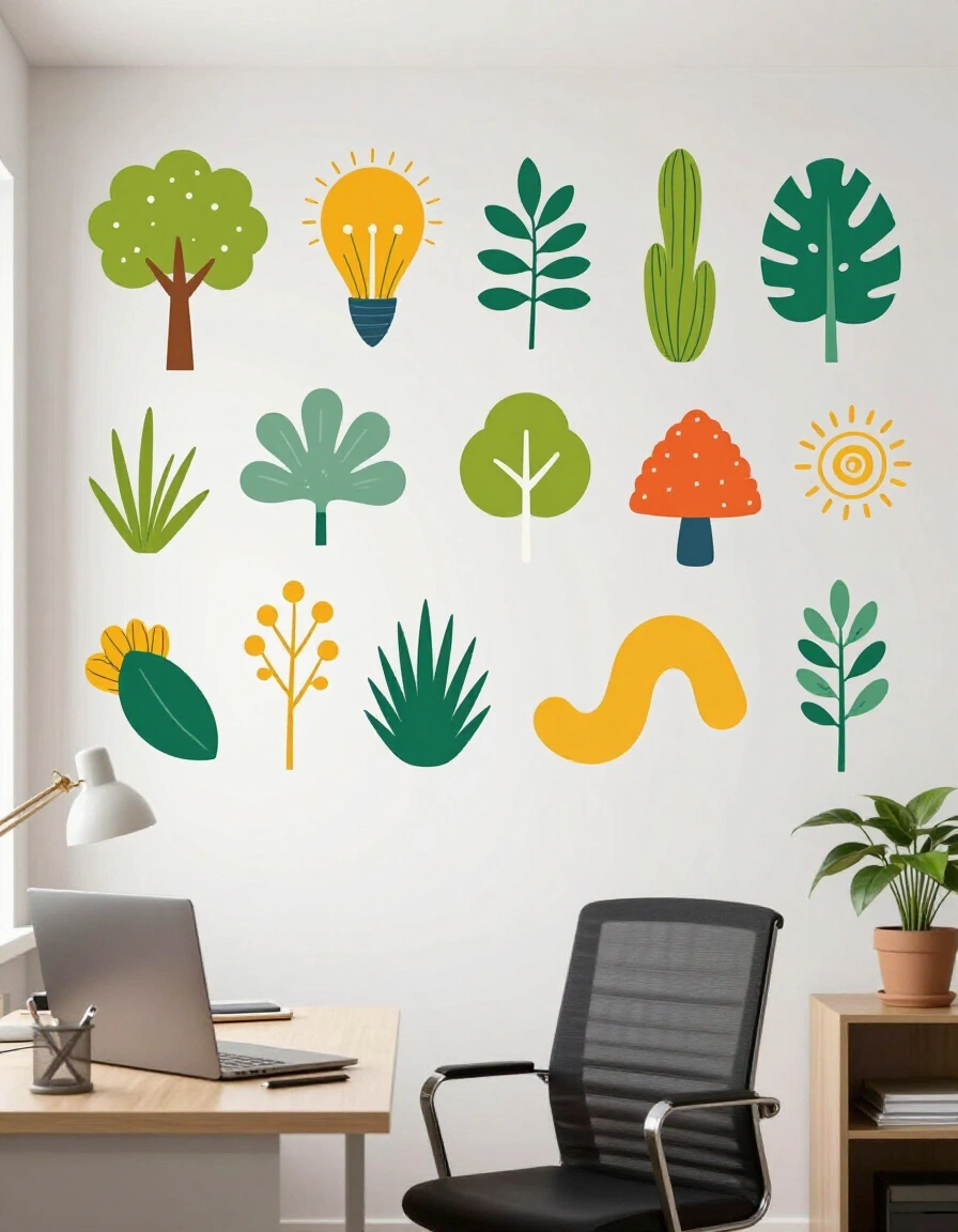 18. Select Colorful Wall Decals
