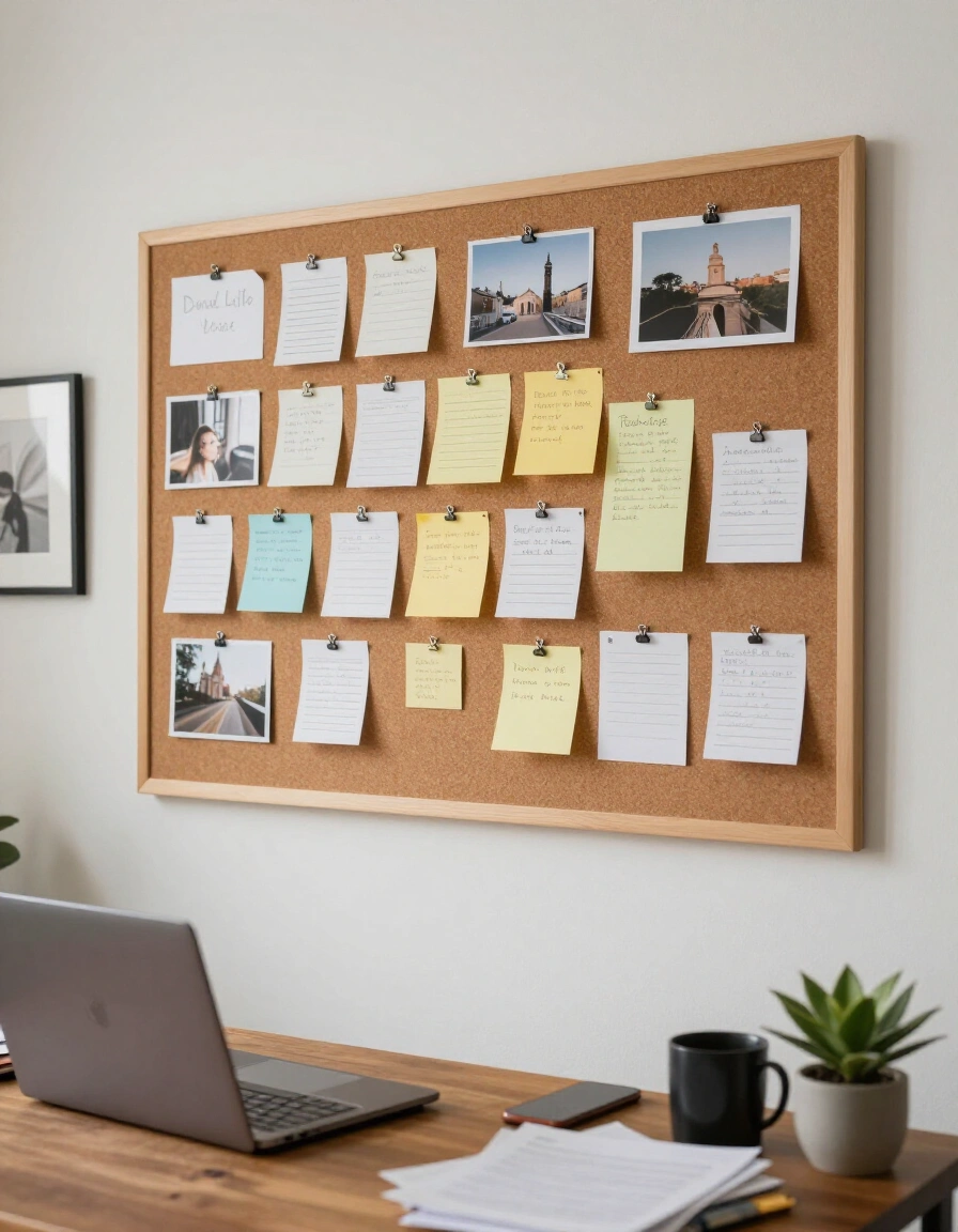 18. Add a Pinboard or Corkboard