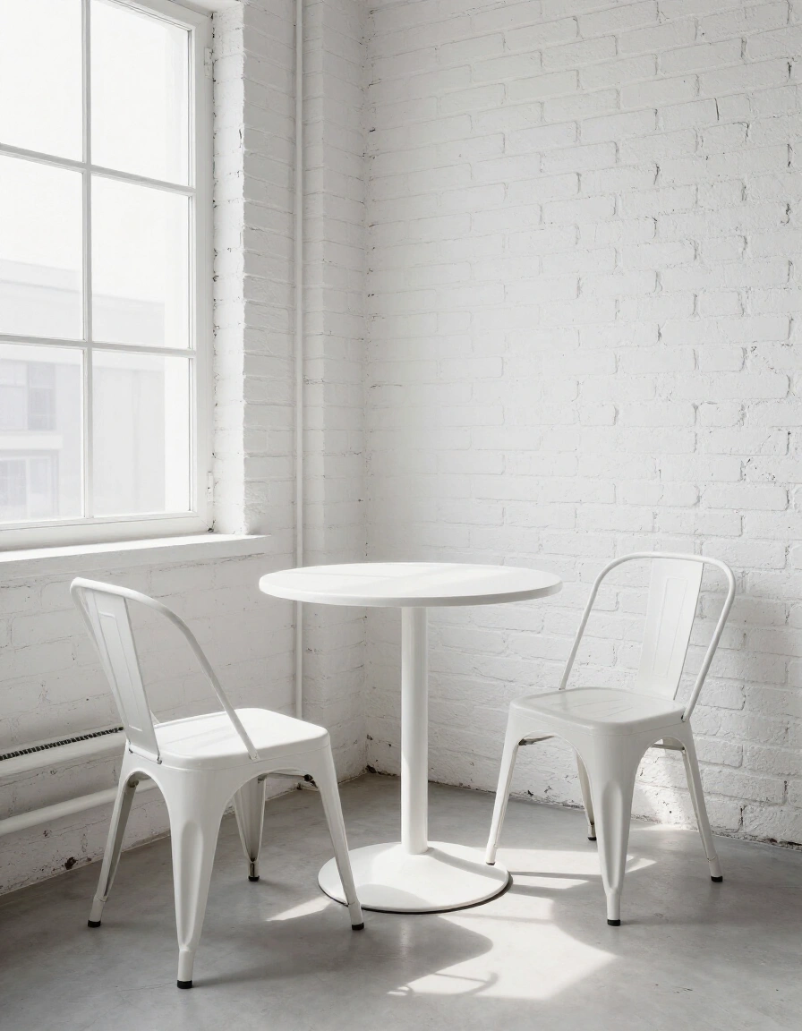 11. All-White Industrial Balcony