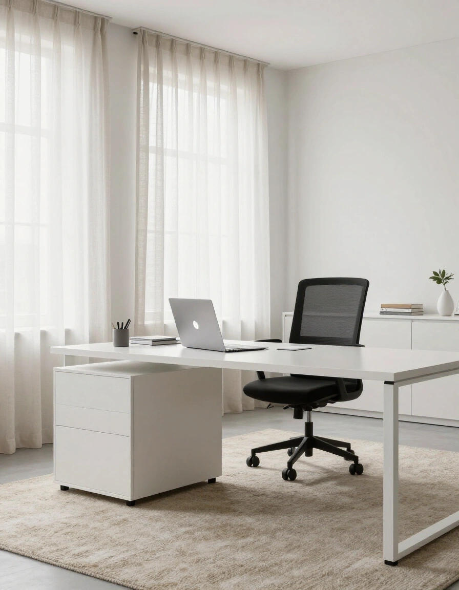 12. All-White Office Inspiration