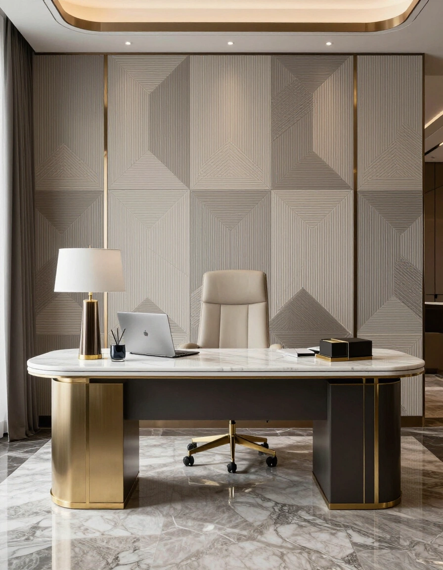 17. Art Deco Glam Office