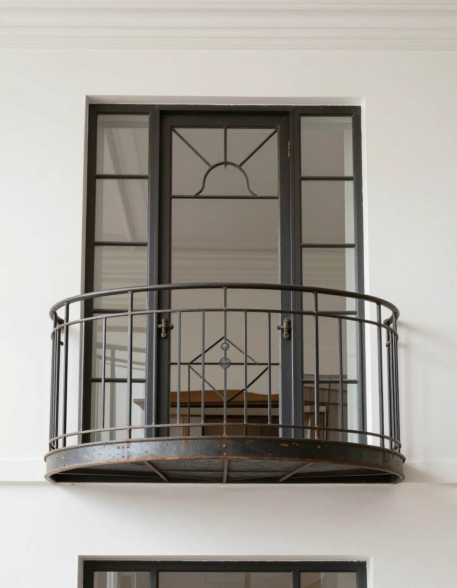 16. Art Deco Industrial Balcony