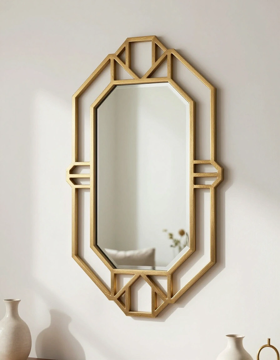 17. Art Deco Ornate Wall Mirror