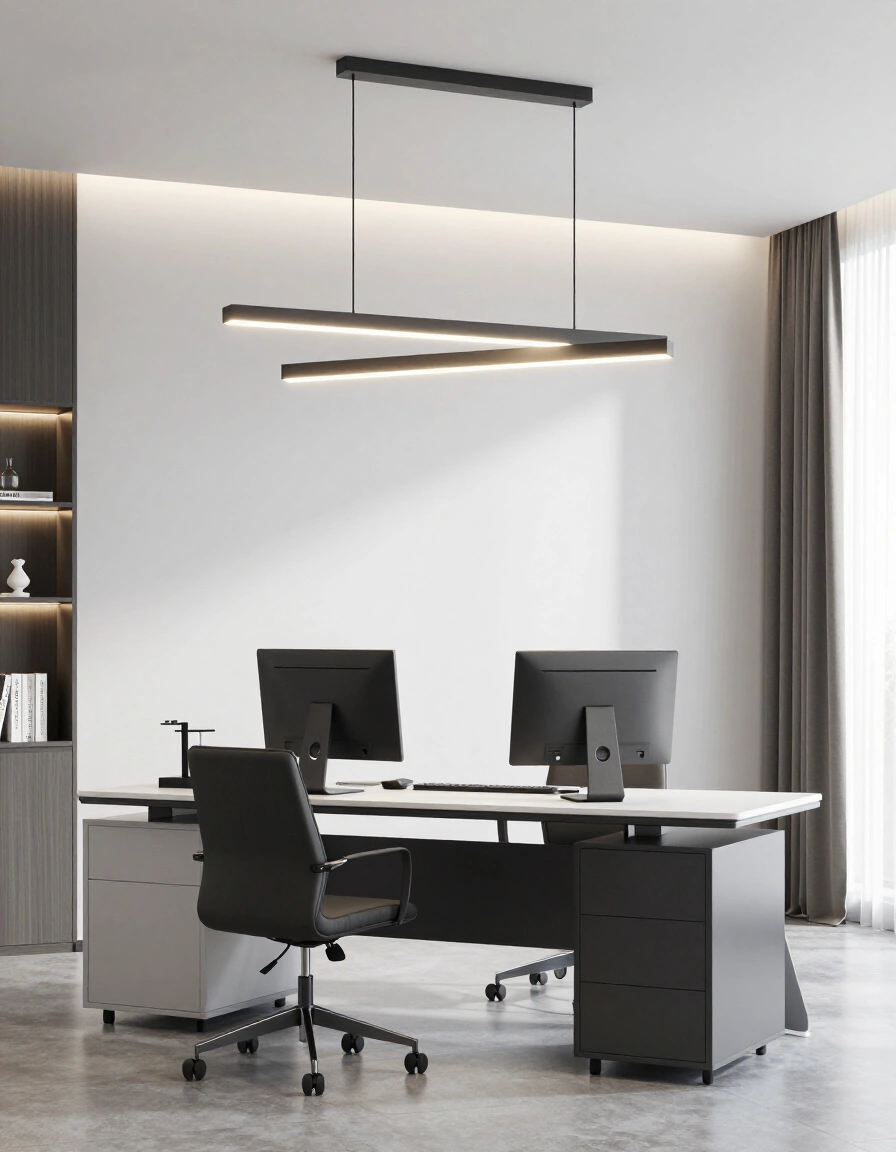 4. Modern Home Office Lighting