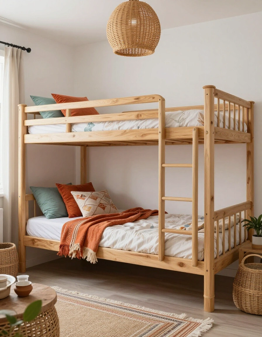 3. Boho Blissful Bunk Beds