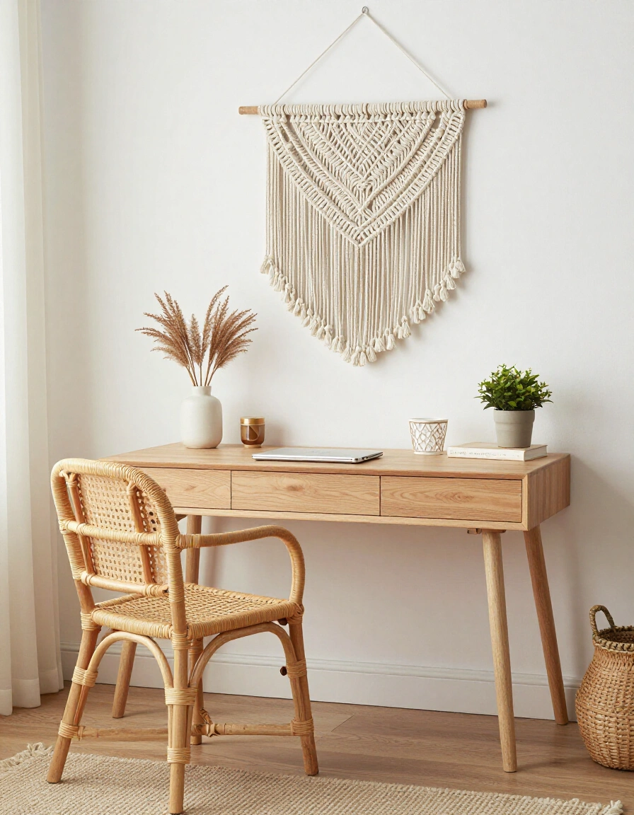 3. Boho Home Office