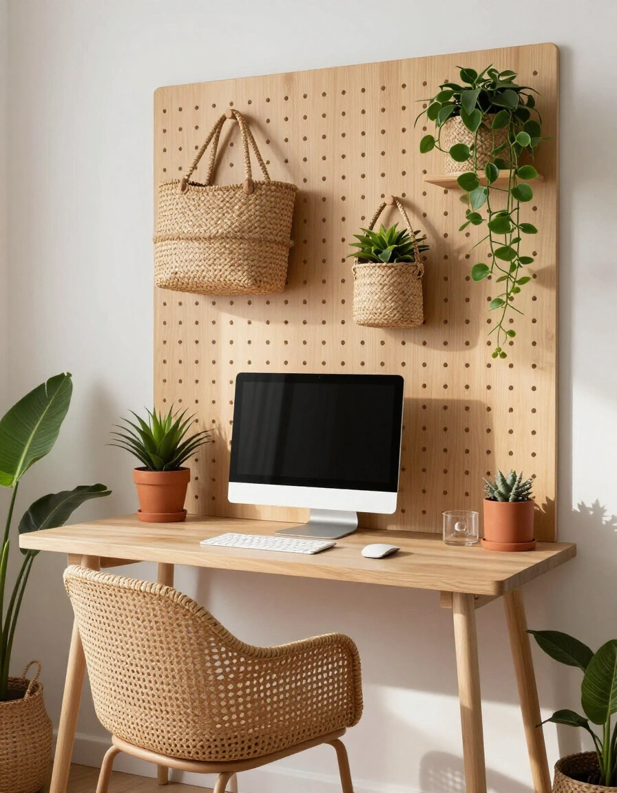 3. Boho Pegboard Paradise
