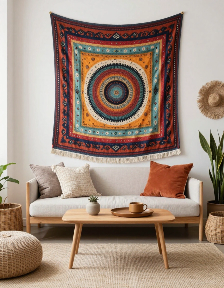 8. Budget-friendly Boho Bedroom Wall Tapestry