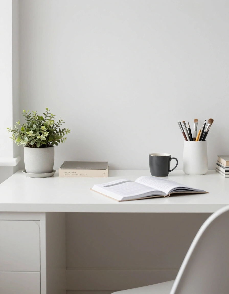 8. Budget-Friendly Minimalist Desk