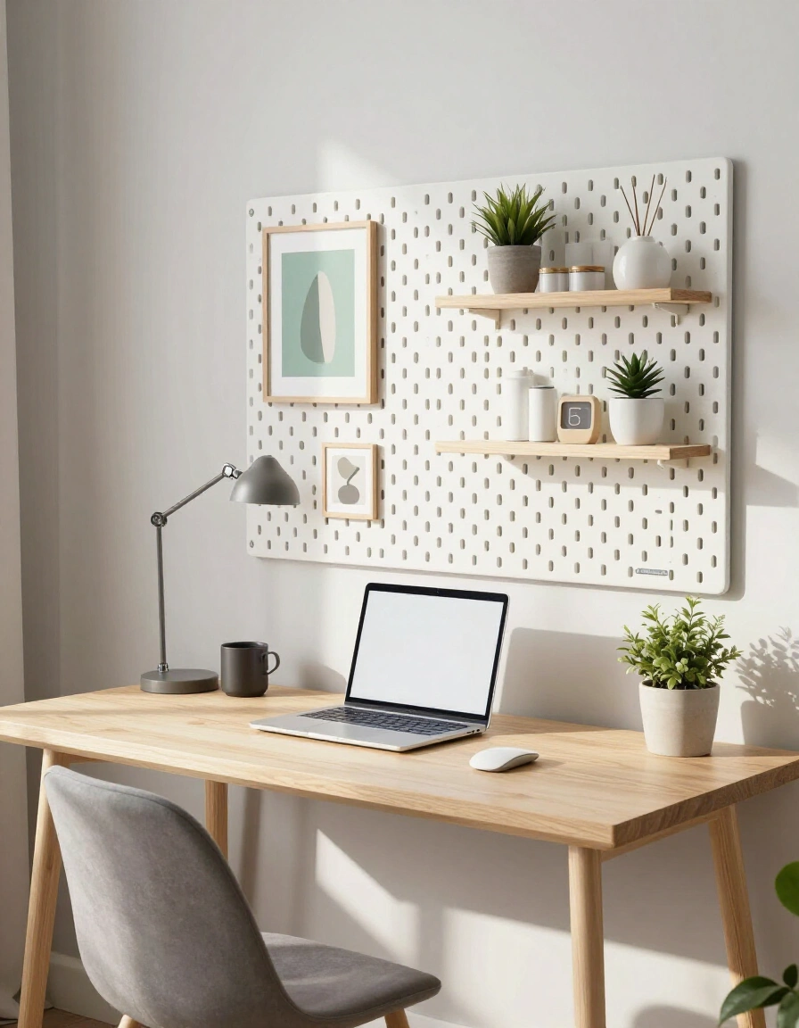 9. Budget-Friendly Pegboard Style