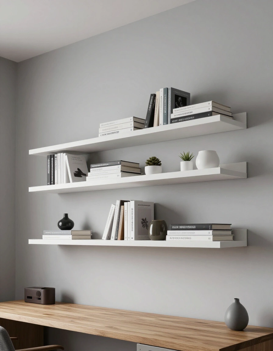 4. Incorporate Floating Shelves