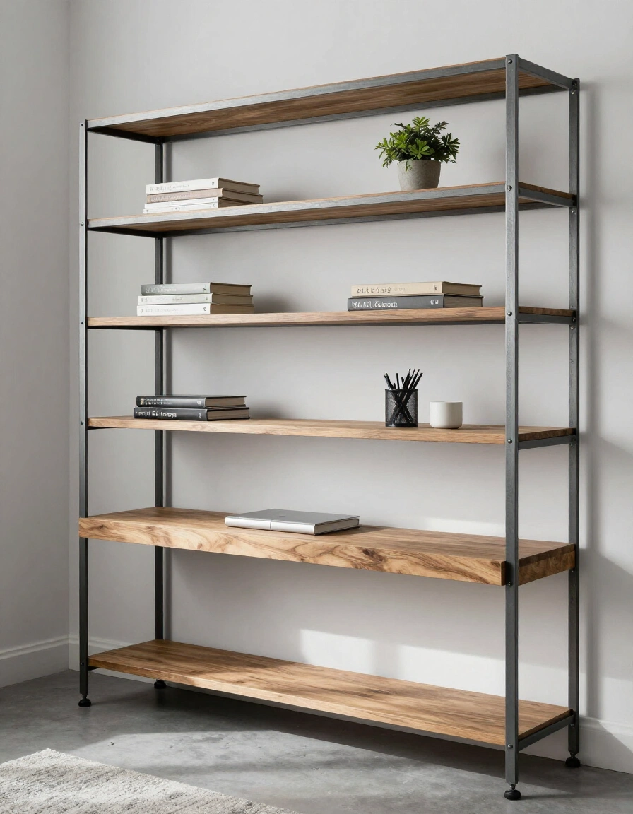 21. Use Industrial-Style Shelving