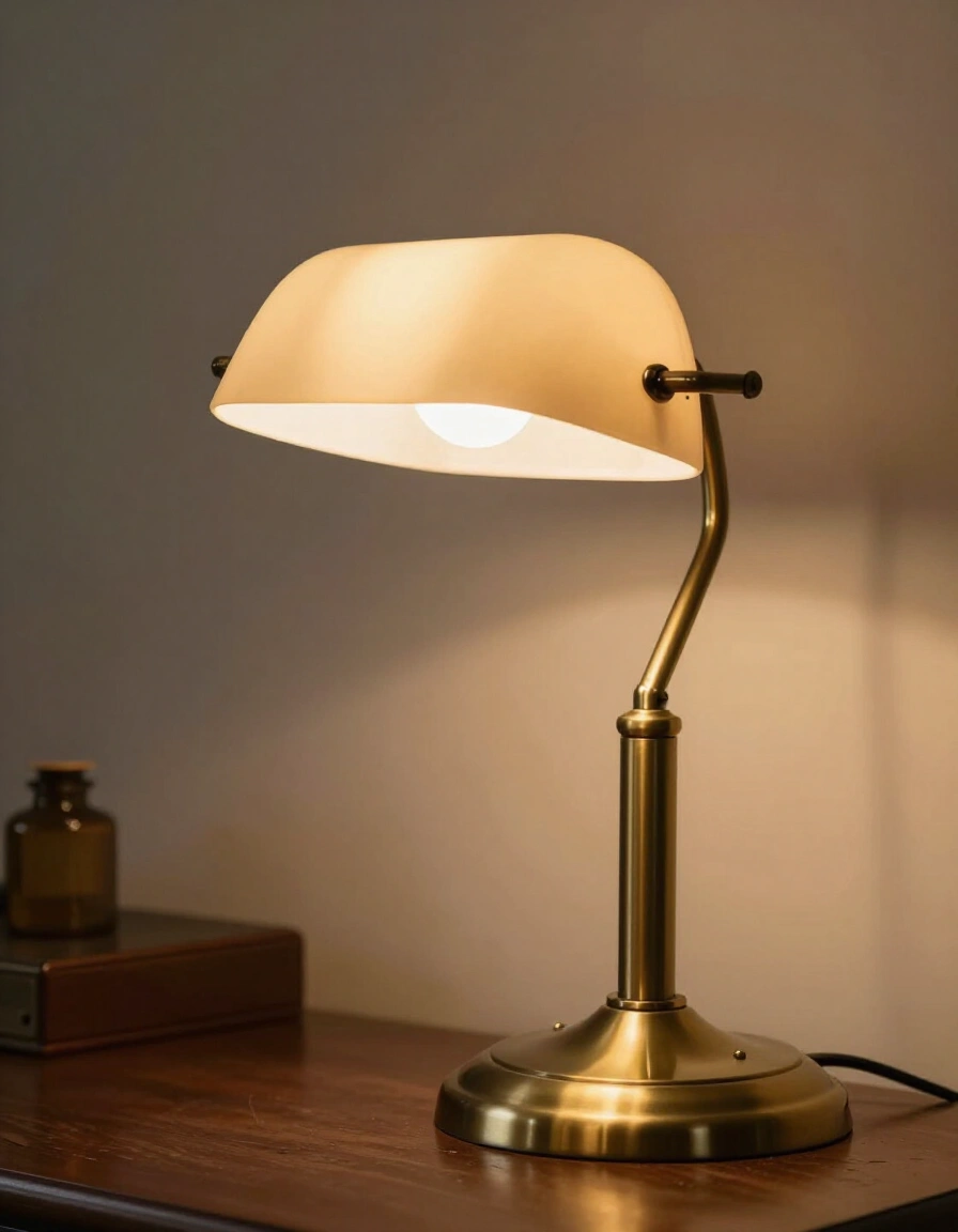 3. Use an Antique Brass Lamp