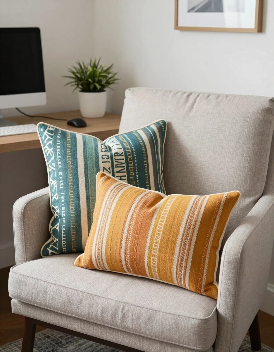 9. Decorate with Vibrant Throw Pillows
