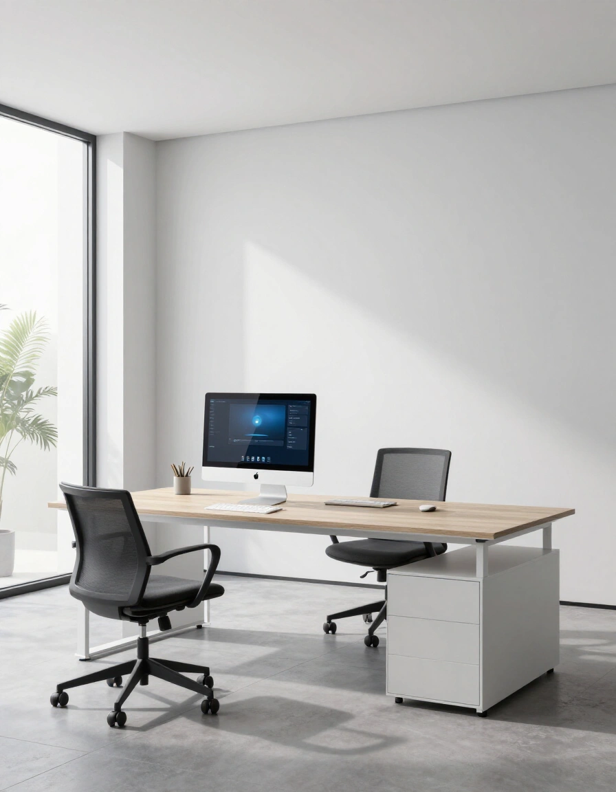23. Contemporary Minimalist Office