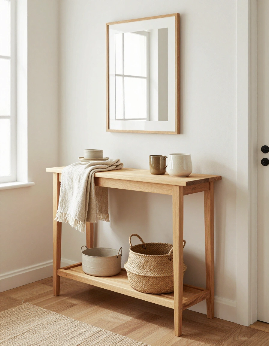 2. Cozy Hygge Console Nook