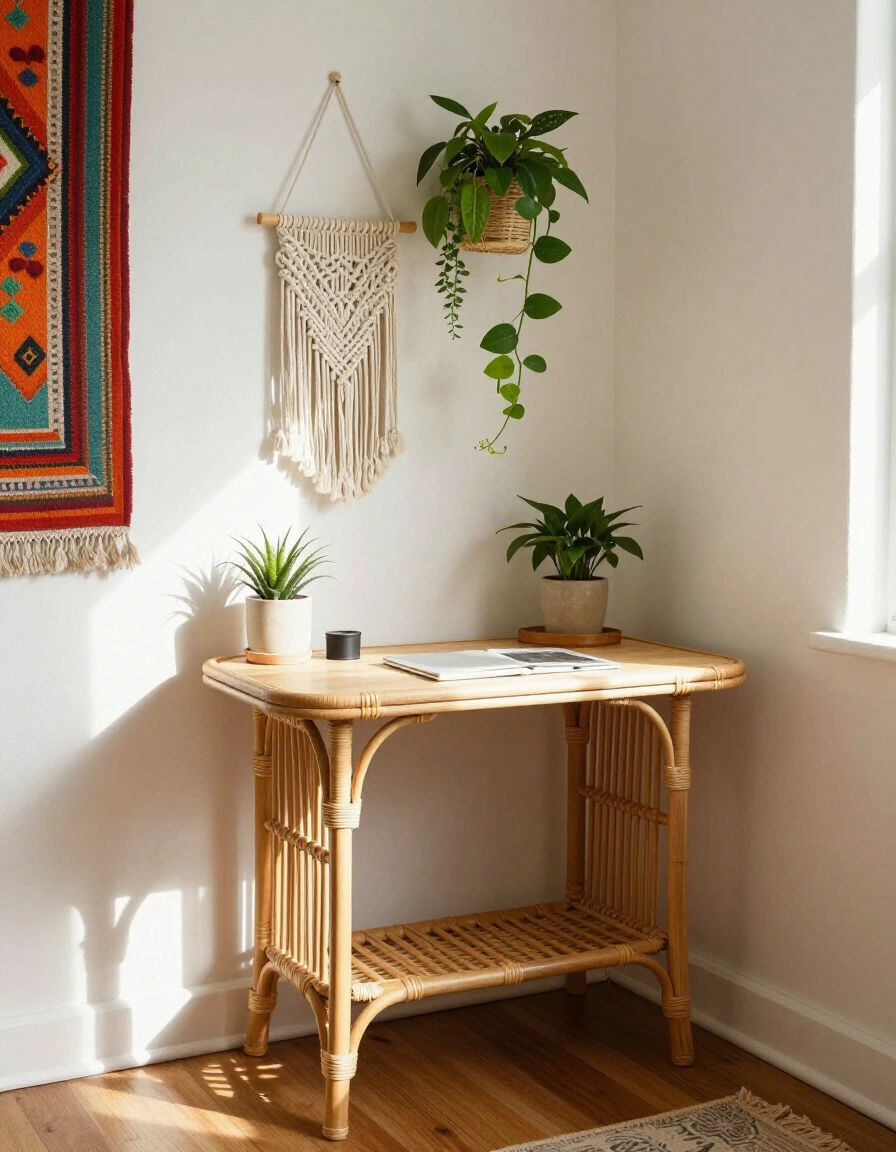 3. Bohemian Standing Desk Corner