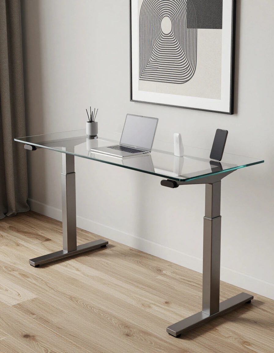 4. Modern Standing Desk Arrangement