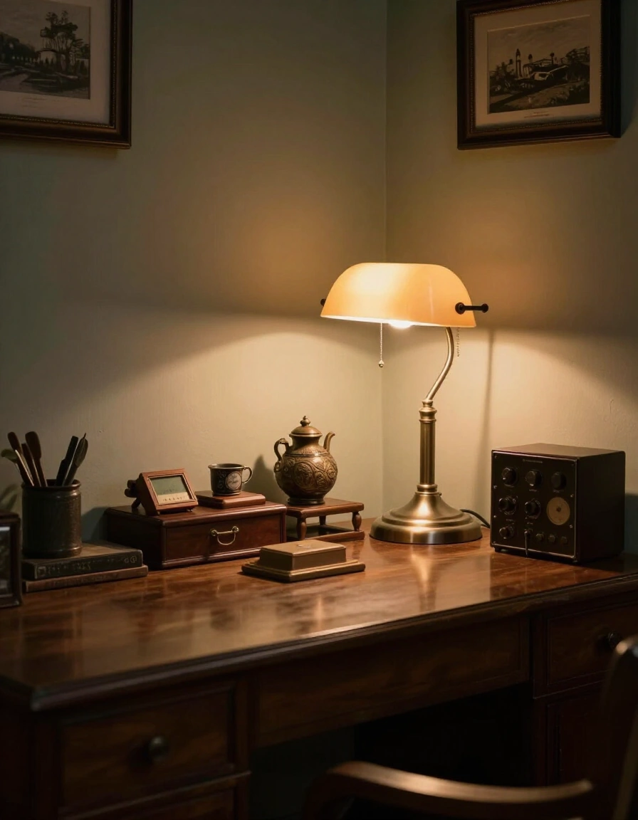 21. Vintage Charm Home Office Lighting