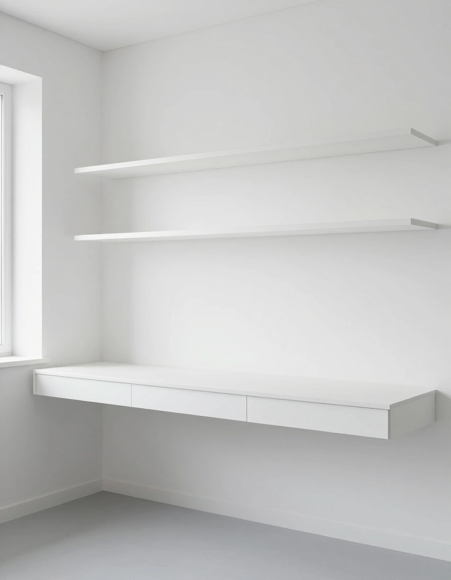 12. Crisp All-White Minimalism