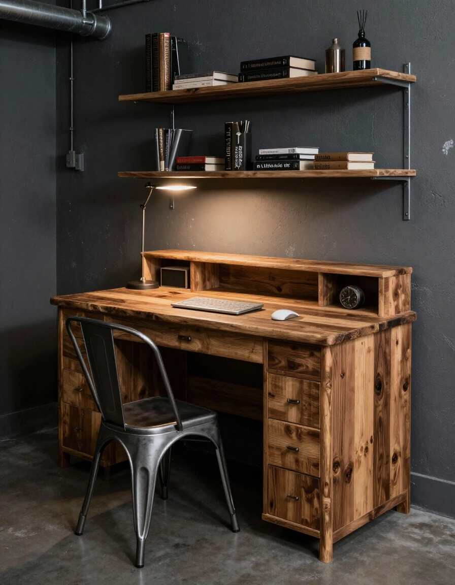6. Industrial Desk Style