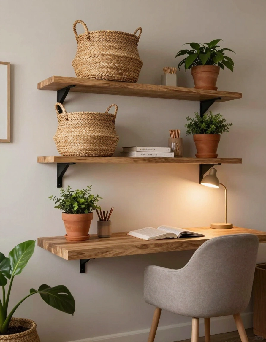 3. Boho Vibes for Your Home Office