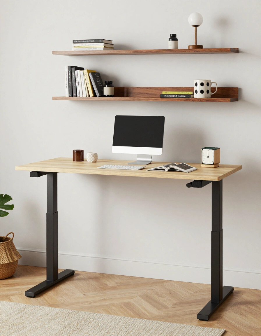 21. Eclectic Standing Desk Ensemble