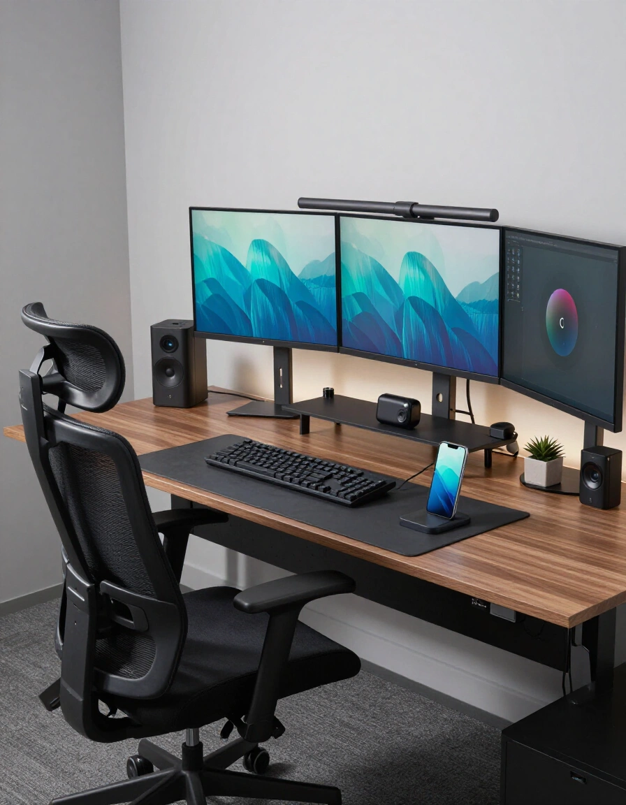 15. Tech-Focused Desk
