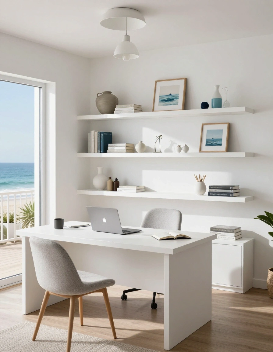 16. Coastal Breezy Shelves